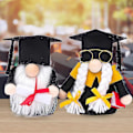 Miniatyrbilde 5 av 5: Eksamensnisse Gonk Eksamensfest Dekorasjoner Gaver Til Lærere Studenter, Gutt Og Jente 2 stk Svart