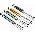 Miniatyrbilde 1 av 5: 30cm 4 stk. Kjøkkentang i rustfritt stål, serveringstang for matlaging, metallmat tang med sklisikkert komfortgrep, non-stick matlagingstang høy varmebestandighet
