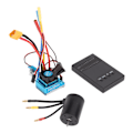 Miniatyrbillede 3 af 8: 3650 Motor Kit 2300KV One Click Indstillinger Vandtæt RC Børsteløs Motor ESC Combo med Programmeringskort til 1/10 1/8 RC Bil