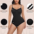 Miniatyrbillede 2 af 5: Helkrops-Shaper Sømløs Mavekontrol Shapewear til Kvinder - Sort 2XL