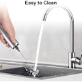 Miniatyrbilde 3 av 5: Elektrisk Melkeskummer USB Ladbar Mini - Dobbelt Hode Blender 11.3*4.2*22.5cm