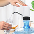Miniatyrbillede 2 af 8: Bærbar elektrisk vandpumpe dispenser drikkeflaske switch USB opladning til hjemmetHvid