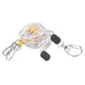 Miniatyrbillede 5 af 8: Fiske spiralformet snorlås, indtrækkelig sikkerheds fiskehjul, reb, spiralformet fiskestangsnore, krog med clips