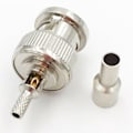 Miniatyrbillede 5 af 5: 10 stk. BNC hanstik vindue lige crimp til RG174 RG316 RG179 kabel ADAPTER 50 Ohm-B10