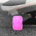Miniatyrbillede 3 af 8: 4 STK MS2409 PU Pink 54x36 mm Skateboard Dobbelt Rocker Blinkende Hjul Downspeed glidehjul