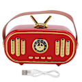Miniatyrbilde 1 av 8: Mini bærbar retro trådløs Bluetooth-høyttaler oppladbar plug-in kort musikkspiller