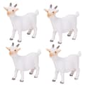4 st. getfigurer set lantbruksdjur simulerad getmodell leksak födelsedagspresentdekoration för barn