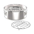 Miniatyrbillede 1 af 5: Flan Pan Flanera Form, Rustfri Stål Flan Form med Låg - Flan Maker kompatibel med 6 Quart Gryde