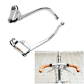 Pikkukuva 1 / 7: 1 Pari Polkupyörän Jarrukahvat Kaupunki Retro Tie Handlebar Taivutettu Baari Jarrukahva Kiinteä Vaihteisto Polkupyörän Jarrukahva Osa