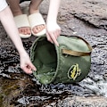 Miniatyrbild 3 av 5: Hopfällbart utomhusfat, hopfällbar hink, vattentät hopfällbar vattenpåse, bärbar hopfällbar hink vattenbehållare diskho för fiske camping strand