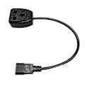 Miniatyrbilde 1 av 5: IEC C14 Hannplugg til 3-Pin Hunnkontakt Strømadapterkabel (0.)