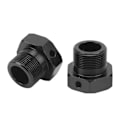 Pikkukuva 1 / 8: 2 kpl RC alumiininen pyörän kuusiokolokeskiö 24mm alumiiniseos vakaa RC 24mm pyörän kuusiokolokeskiö ARRMA 1/5 Outcast Kraton 8s musta