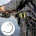 Miniatyrbillede 5 af 5: 5 stk. Nøglering Spiral Elastisk Fiskesnor Sikkerhedssnor Udtrækkelig Lanyard med Karabinhage for at Forhindre Tabte Nøgler, Tænger og Værktøj