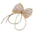 Miniatyrbild 8 av 8: 6 st Burlap Båge Lantlig Stil Burlap Spets Båge DIY Jul Fest Bröllop Hem Present Inslagning Dekorationer