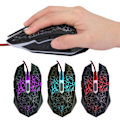 Miniatyrbild 3 av 8: Trådlösa spelmöss med 6 knappar, ergonomisk LED USB-spelmöss för dator, bärbar dator, stationär dator