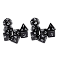 Miniatyrbillede 8 af 8: 14 stk. Multi Facet Terninger Hvide Tal Digital Terninger Brætspil Lærende Terninger Sæt