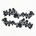 Miniatyrbild 3 av 5: 2 par DIY blomsterbroderade tyglappar att sy på, applikationer--