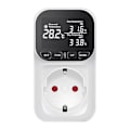 Miniatyrbild 3 av 5: Elektrisk LCD Digital Temperaturkontroller EU-kontakt Energimätare Timer -CNSZ