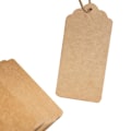 Miniatyrbilde 3 av 5: Kraftpapir Gavemerkelapper til Bryllup, 100 Stykker, Brun, Rektangulær Form