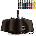 Miniatyrbillede 1 af 5: paraply foldbar omvendt paraply brun 117 cm
