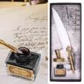 Miniatyrbilde 6 av 6: Eksklusiv Vintage Fjærpenn i Rustfritt Stål White