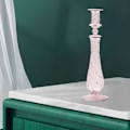 Miniatyrbild 3 av 5: 2 st Glas Ljusstake Ställ Ljusstake Mat Juldekor