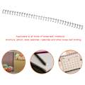Miniatyrbillede 6 af 8: 100 STK 9,5 mm Sort A4 Størrelse 34 Tænder 3:1 Double Loop Tråde Binding Wire Kalender Bindejern
