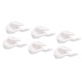 Miniatyrbillede 7 af 8: 16 stk. Hatte kroge Universal Baseball Caps Hat Krog Klæbende Hat Rack Display Kroge til væg Hjem Hvid