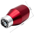 Miniatyrbilde 2 av 5: Metallkrom girspak for bilstylingtilbehør med 5-trinns manuell universaladapter