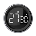 Miniatyrbillede 1 af 3: Digitalt køkkentimer nedtællingsfunktion stopur sort 80*29mm