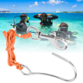Miniatyrbilde 7 av 8: Scuba Diving Drivkroker med line rustfritt stål klips Enkel revkrok Utstyr orange