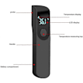 Miniatyrbillede 3 af 4: Termometer til voksne, kontaktfrit pandetermometer til børn, kontaktfrit infrarødt termometer til baby, øjeblikkelig aflæsning med digital - Sort