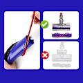 Miniatyrbilde 4 av 5: Myk plysstripe for V7 V8 V10 V11 støvsugerfester rullebørste - 7 stk