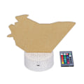 Miniatyrbillede 6 af 8: 3D Lampe 16 Farver 4 Blinkende Tilstande Justerbar Touch Fjernbetjening Fighter Natlys Legetøj til Drenge Piger