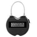 Miniatyrbild 1 av 5: Smart LCD-skärm Tidlås för Resor, Multifunktionell Elektronisk Timer - Vattentät och USB Laddningsbar