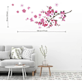 Miniatyrbilde 5 av 5: Sakura Blomst Veggklistremerker - Avtakbare Kirsebærtre Gren Veggdekor - DIY Hjem Dekor Tapet for Soverom Stue Barnerom