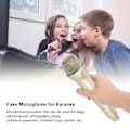 Miniatyrbillede 8 af 8: Realistisk propmikrofon til karaoke danseshows Øv mikrofonprop til karaoke guld Gold