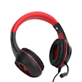 Miniatyrbild 1 av 8: Trådbundet spelheadset Stereo Over Ear-hörlurar med volymjustering för PS4-dator