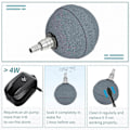 Miniatyrbilde 4 av 5: Akvarium 5cm Luftstein Ball Boble Diffuser Utløserverktøy for Luftpumper Akvarier Bøtter Dammer og DWC Reservoarer, 2 Pakning