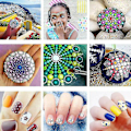 Miniatyrbilde 4 av 5: 13 stk. Mandala Dotting Verktøy Maleri Stein Prikk Sett Steinmalingspenn