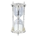 Miniatyrbillede 1 af 8: Antik Sand Timeglas Timer Metal Elegant 15 Minutter Dekorativ Timeglas til Bryllup Hjemmekontor Hvid