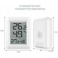 Miniatyrbild 3 av 5: Trådlös Inom- och Utomhustermometer och Hygrometer med Vit Sensor