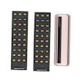 Miniatyrbilde 5 av 8: Midlertidig parkeringsskilt for bil med telefonnummer - Nummerplate for midlertidig parkering til husholdning - Champagne Gold