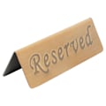 Miniatyrbillede 3 af 8: Reserveringsskilte Antik Bronze Rustfrit Stål Engelsk Reserveret Sæde Skilt Opslagstavle