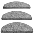 Miniatyrbilde 2 av 5: 65*24*3 cm Trappetrinn - Sett med 2 trappetrinn - Selvklebende trappematte - Sklisikker innendørsmatte, Halvrund sklisikker stripe, Brun, Polypropylen