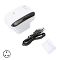 Miniatyrbild 1 av 8: WiFi-räckviddsförlängare, höghastighetsstabil plug and play, bärbar liten WiFi-signalförstärkare 100-240VUK-kontakt