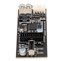 Pikkukuva 2 / 8: USB3.2 Gen1 - 19PIN tyyppi E -sovitinkortti 5 Gbps USB3.0 - 19PIN laajennuskortti Win 7 8 10 11 -käyttöjärjestelmälle Linuxille