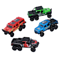 Pikkukuva 3 / 8: 1:50 Metallivalu Pull Back 6 Pyörän Maastoautot Metalli Kitkavoimalla Toimivat Die Cast Autot Ajoneuvot Taaperoille C-Tyyppi Maalattu