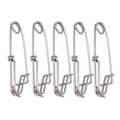 Miniatyrbillede 6 af 8: 5 stk./sæt Longline Snap Clip Korrosionsbestandig Float Line Tun Clip til Havfiskeri 2,6x100mm