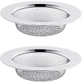 Miniatyrbilde 1 av 5: Rustfritt stål vask sil sett, 2 stk, 7,5 cm diameter, kjøkkenavløpsfilter